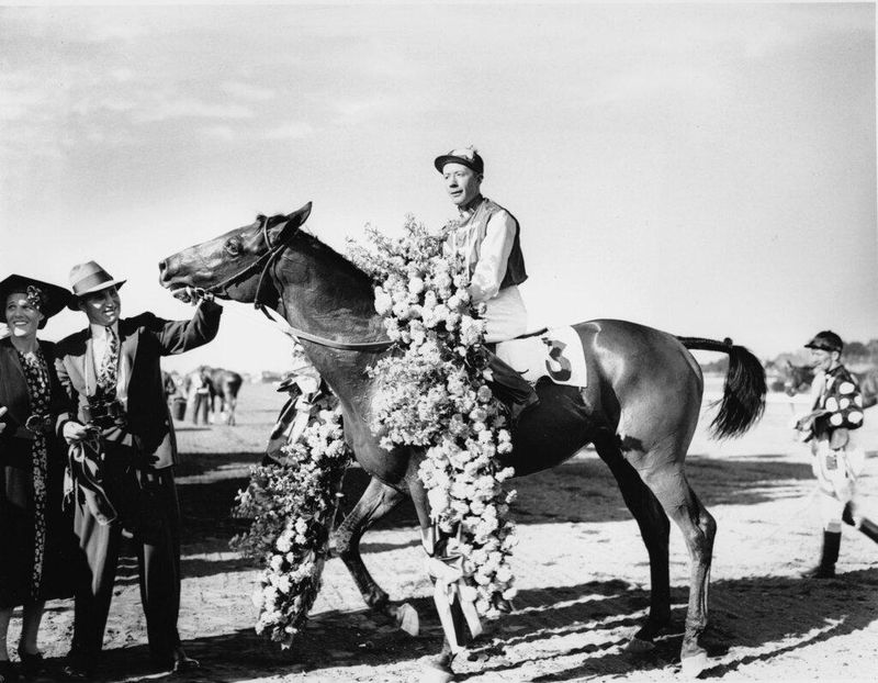 Seabiscuit and Red Pollard in 1937