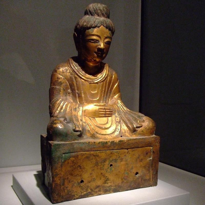 Seated Buddha at the Asian Museum of Art, San Francisco