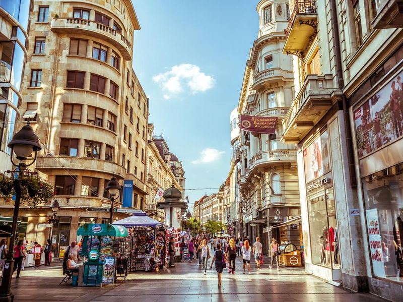Serbia. Knez Mihailova Street, a main shopping mile of Belgrade.