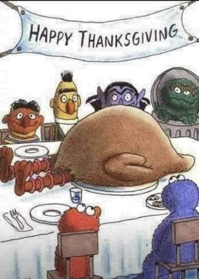 Sesame Street Thanksgiving meme