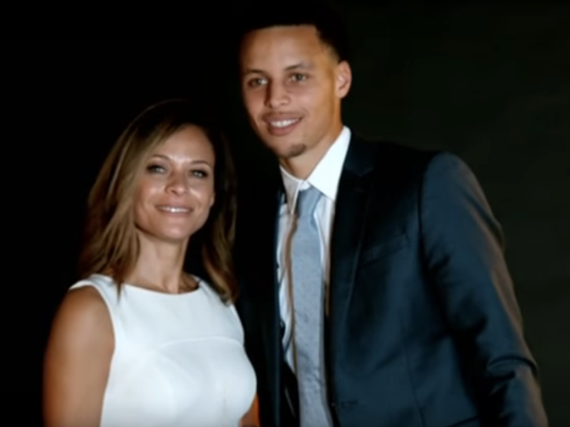 Seth and Sonya Curry, his mom