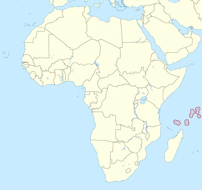 Seychelles map (One of the Smallest Countries in the World)