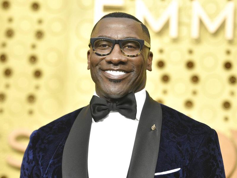 Shannon Sharpe at the Emmy Awards
