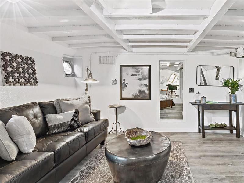 Shel Silverstein's renovated living room
