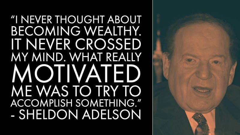 Sheldon Adelson Money Advice
