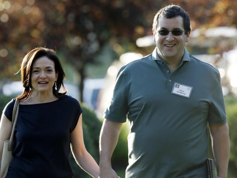 Sheryl Sandberg and her late husband David Goldberg