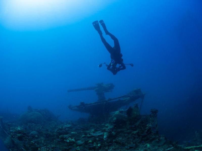 Shipwreck diving in Marshall Islands