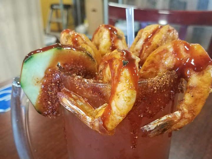 Shrimp cocktail drink Camaron de Sinaloa