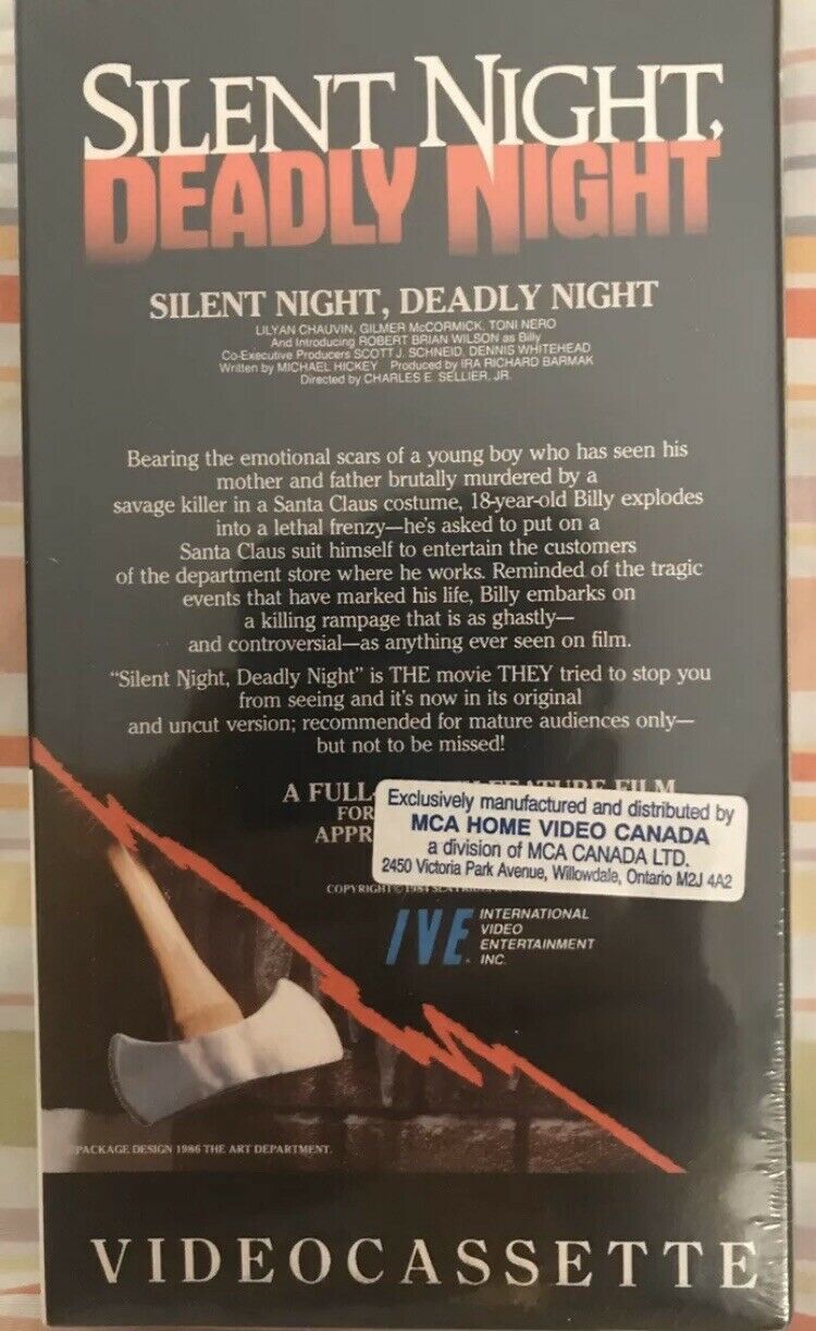 Silent Night, Deadly Night VHS box