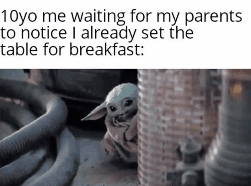 Silly Baby Yoda Meme