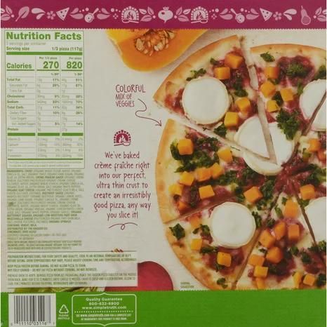 Simple Truth Organic Goat Cheese & Beet Sauce Ultra-Thin Crust Pizza