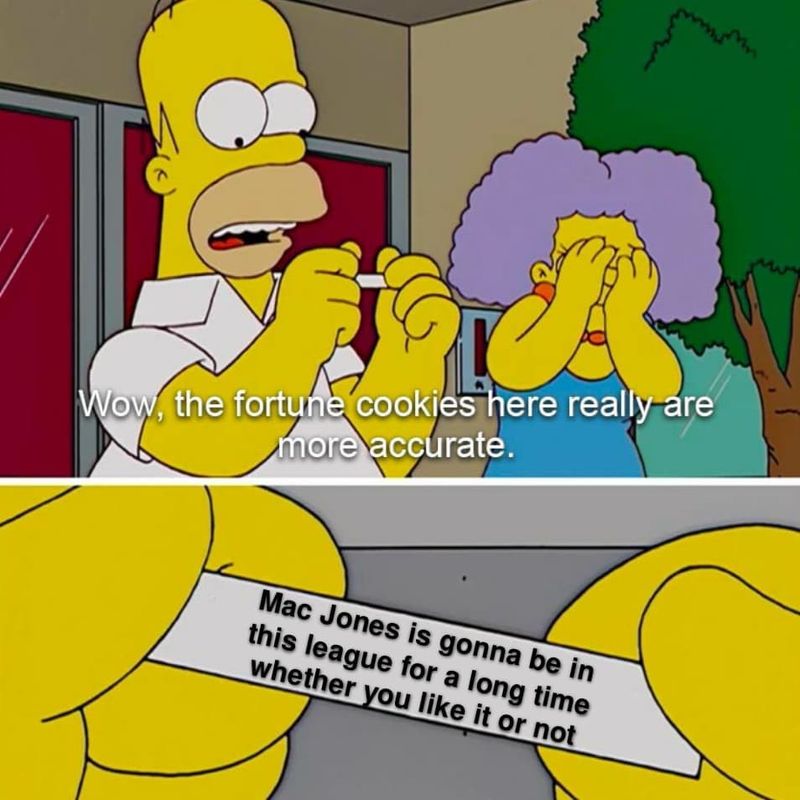 Simpsons/ Mac Jones meme