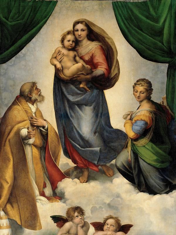 “Sistine Madonna,” Raphael