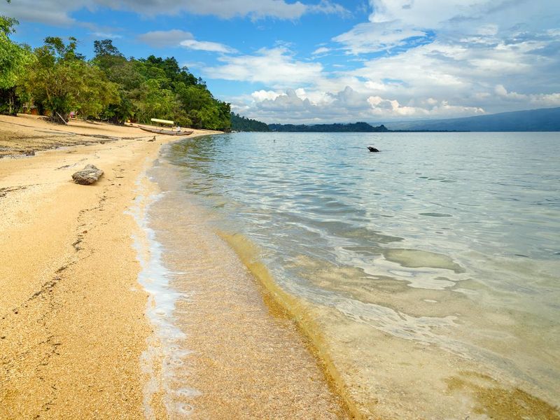 Siuri Beach at Lake Poso, Indonesia