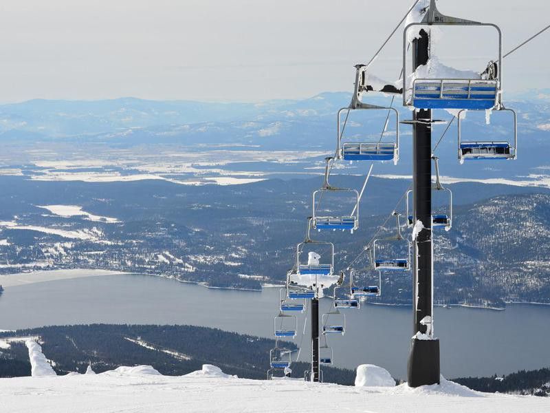 Ski lifts in Whitefish, Montana