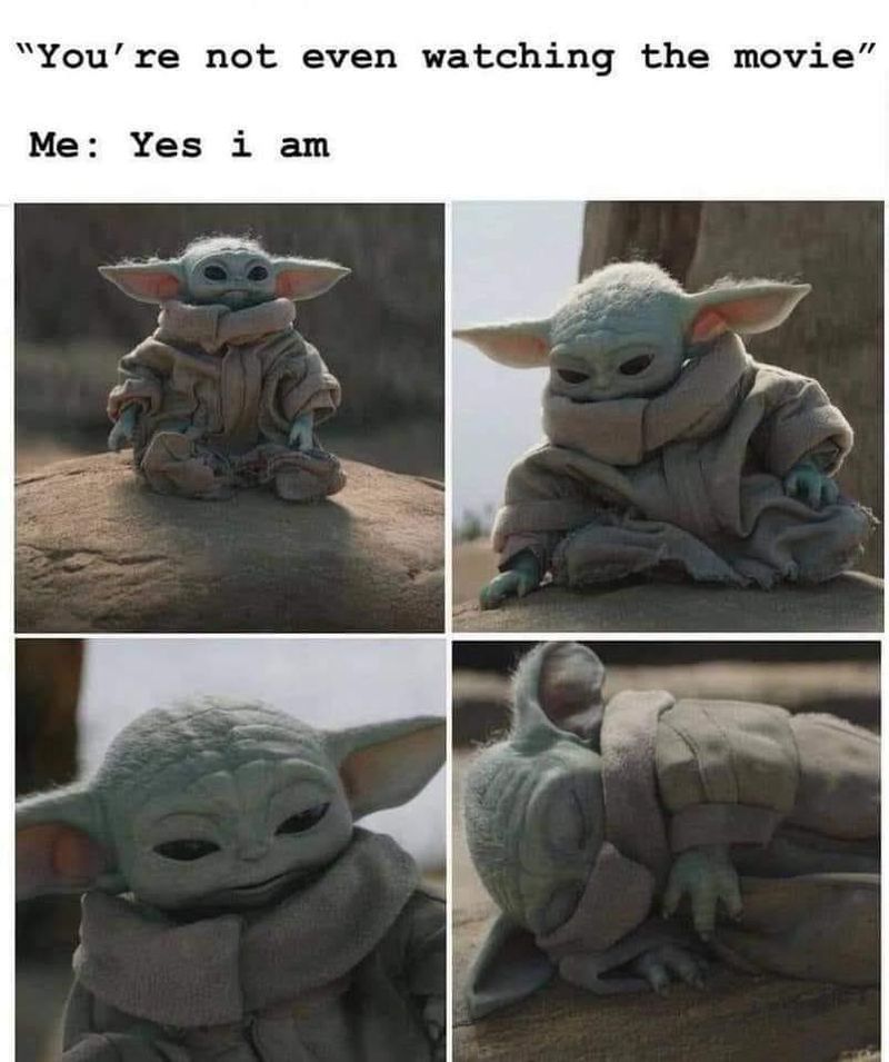 Sleepy Baby Yoda meme