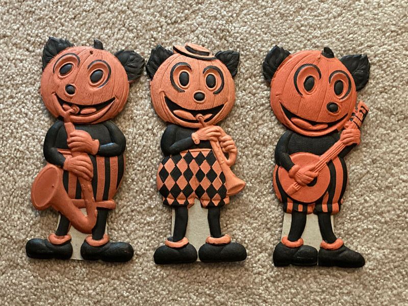 Small Halloween Band Member Pumpkin Die-Cut Decoration