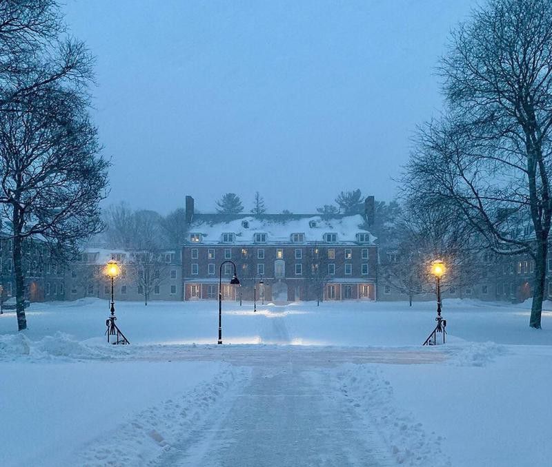 Smith College during winter