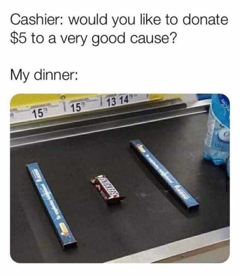 Snickers dinner