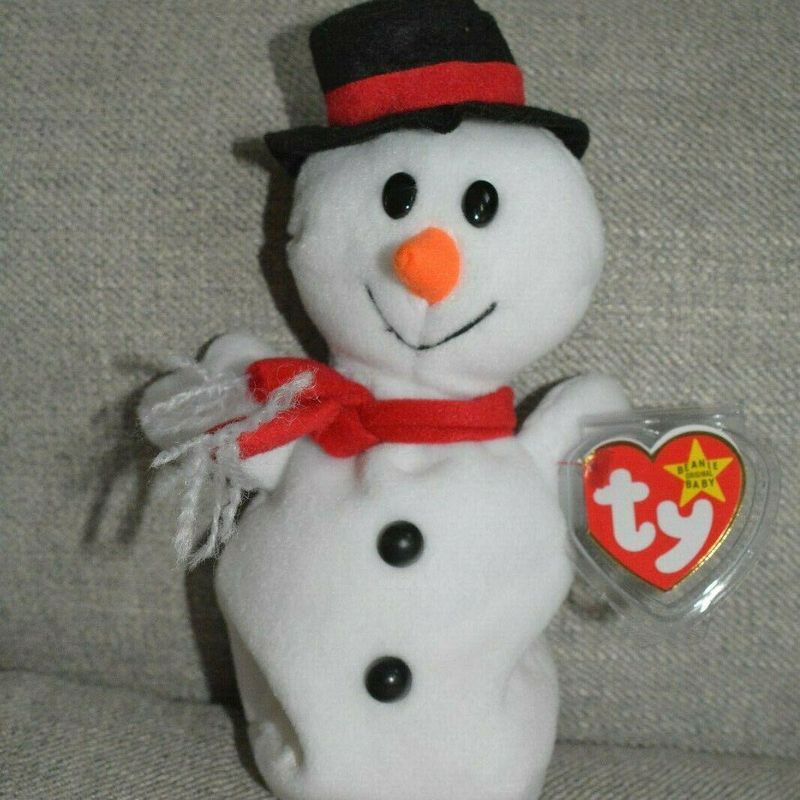 Ty Beanie Buddy Christmas Snowball The Snowman 2001 for sale online 