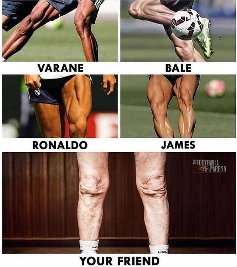 Soccer legs comparison