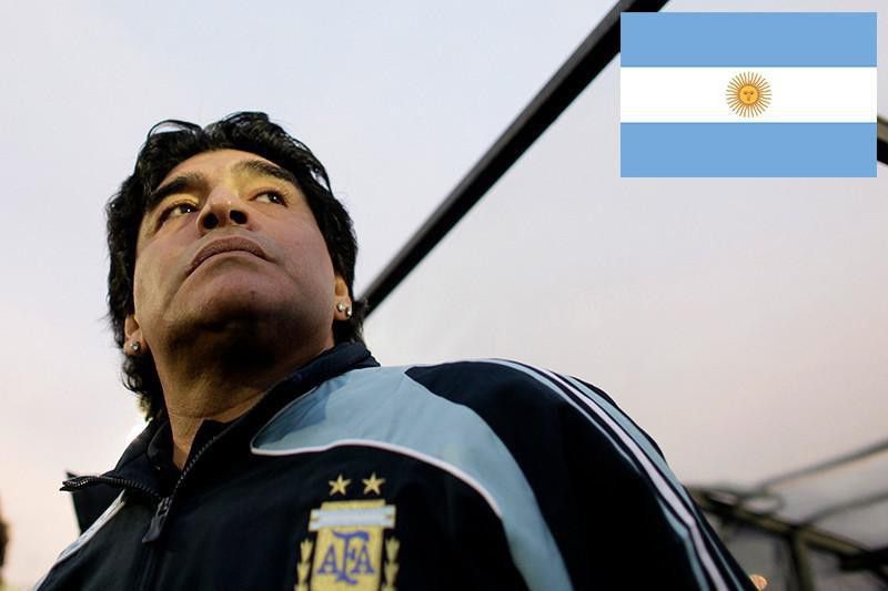 Soccer player Diego Maradona
