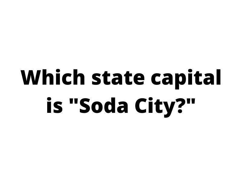 Soda facts