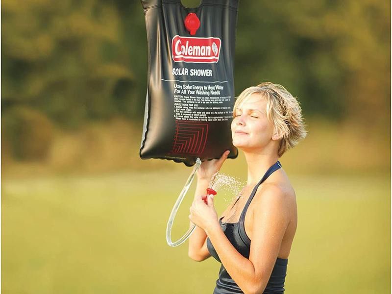 Solar shower for camping