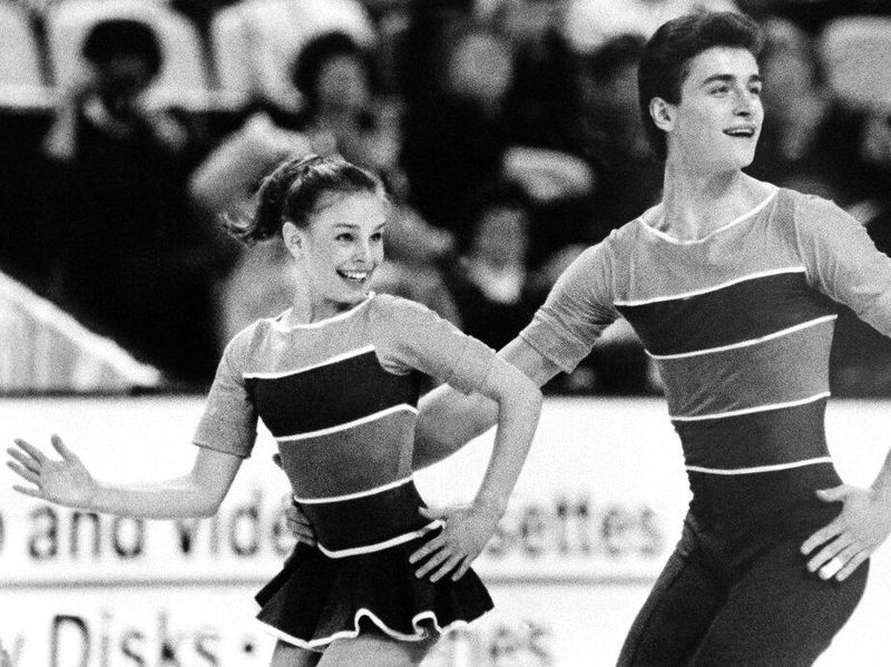 Soviet skaters Sergei Grinkov and Ekaterina Gordeeva