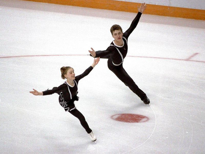 Soviet skaters Sergei Grinkov and Ekaterina Gordeeva