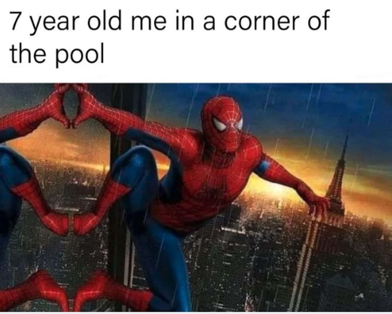 Spider-Man pool meme