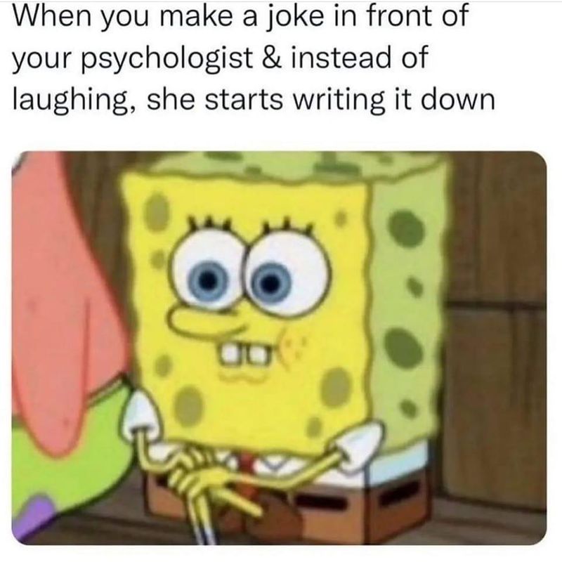 SpongeBob therapy meme