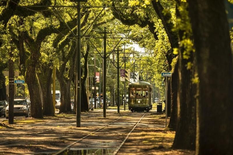 St. Charles streetcar in New Orleans