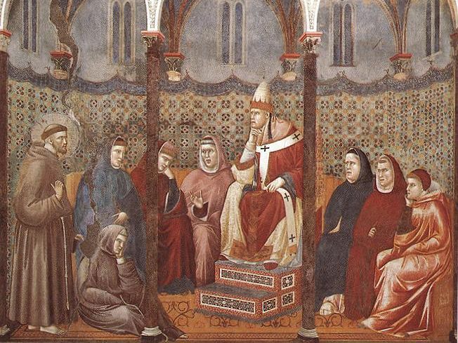 St Francis Preaching before Honorius III
