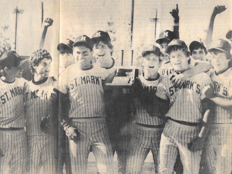 St. Mark's 1985 State Championship Team