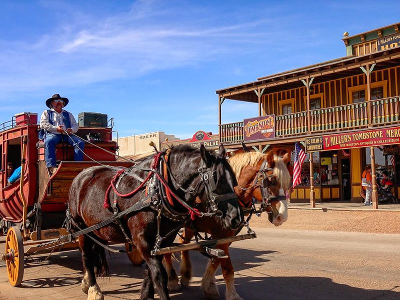 Stagecoach on the Streets of Tombstone, Arizona