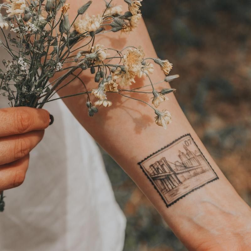 Stamp Tattoo on wrist