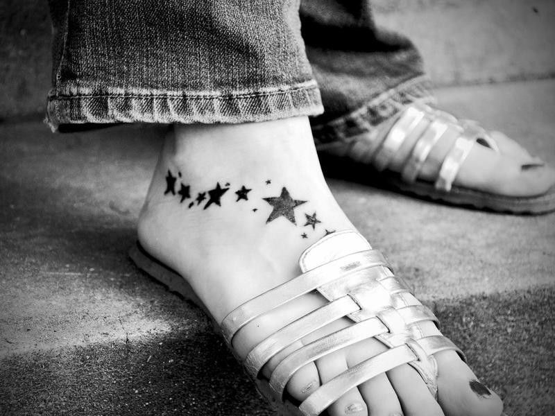 Stars on Top of Foot