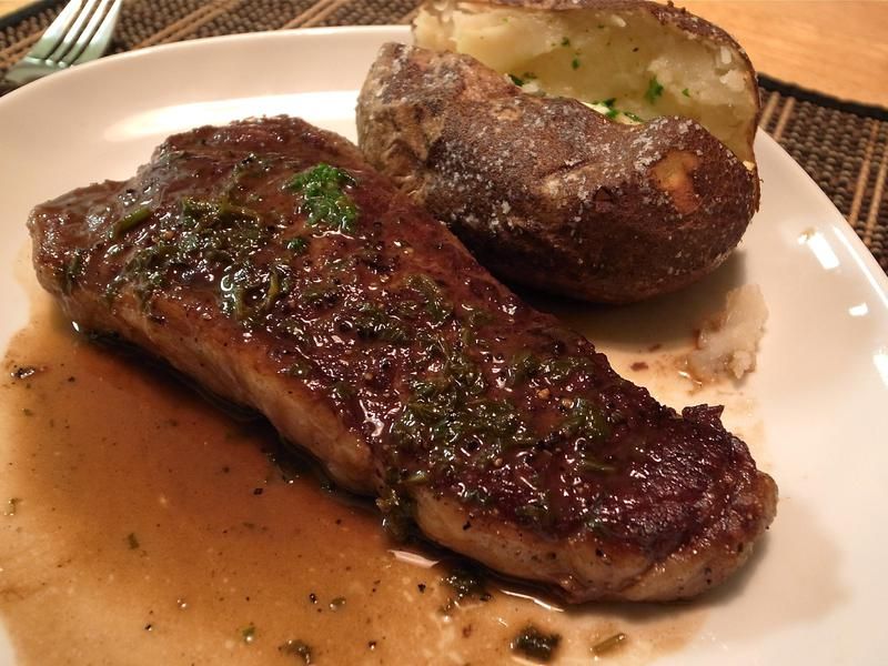 Steak and potato