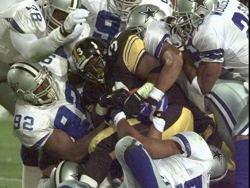 Steelers and Cowboys in Super Bowl XXX