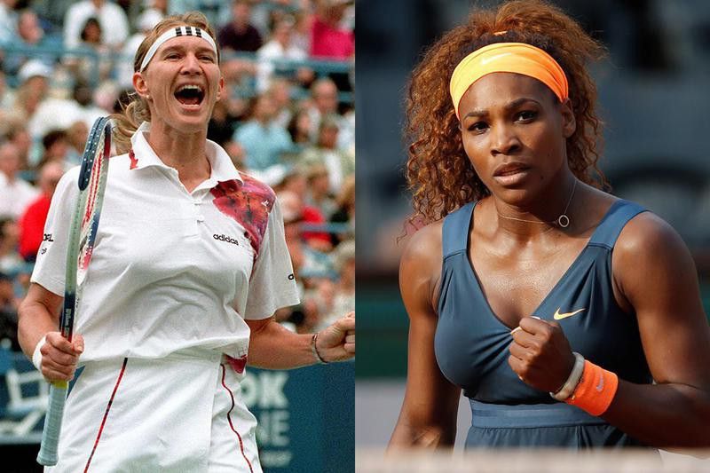 Steffi Graf and Serena Williams