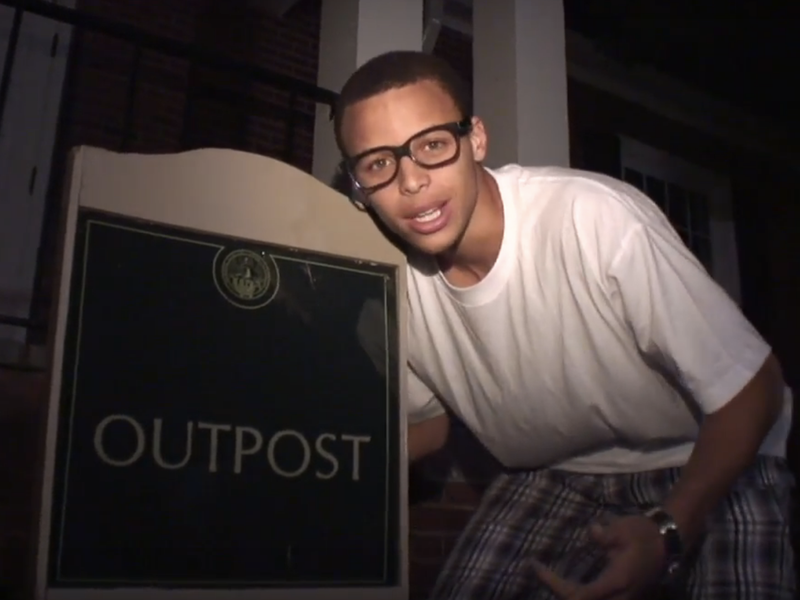 Steph Curry rapping at Davidson College