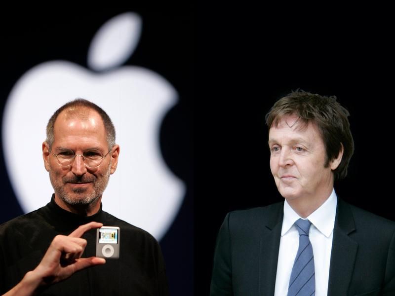 Steve Jobs and Paul McCartney