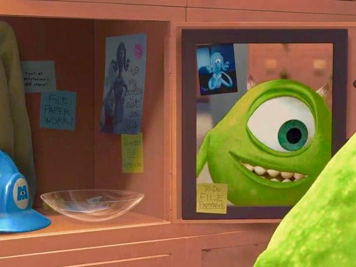 Sticky Notes in Monsters Inc.