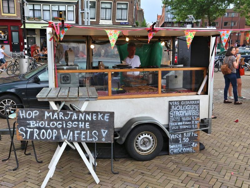 Stroopwafels seller in Amsterdam