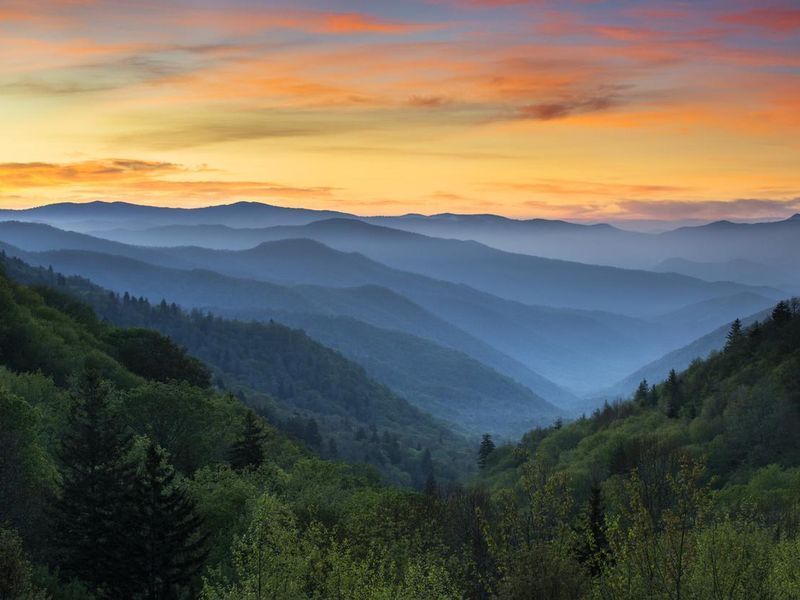 Sunrise at Great Smoky Mountains National Park