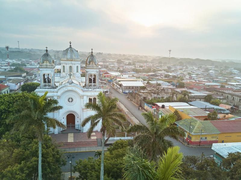 Sunrise in Diriamba town nicaragua