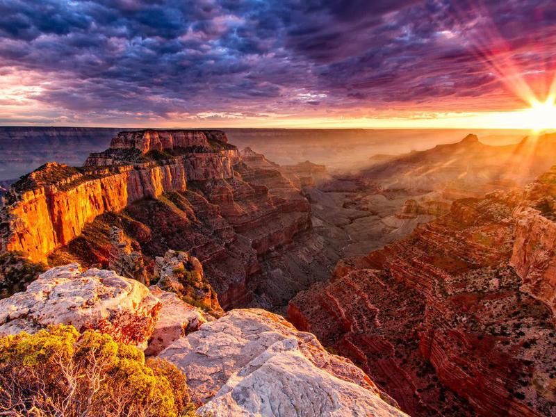 Sunrise over Grand Canyon National Park