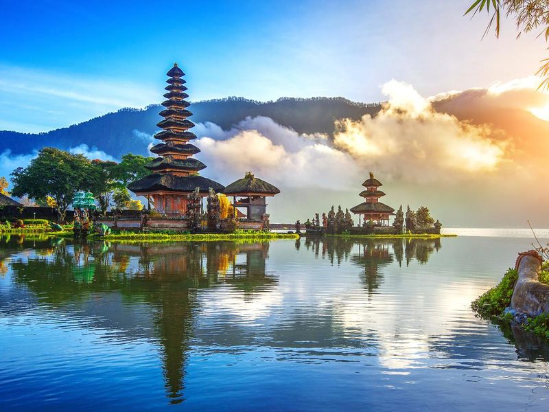 Sunrise temple in Bali