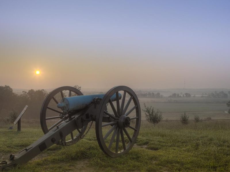 sunset at Gettysburg